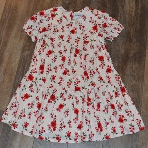 Old Navy Dress w/Red Flowers